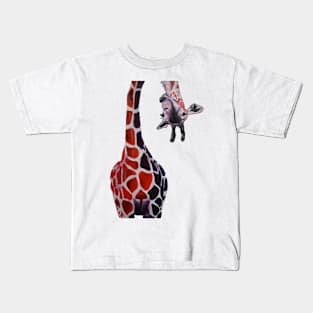 Giraffe acrylic painting Kids T-Shirt